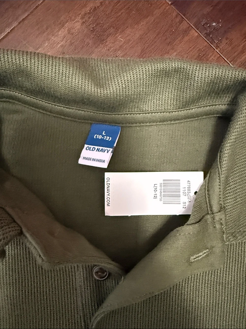Old Navy Green Long Sleeve Polo Top